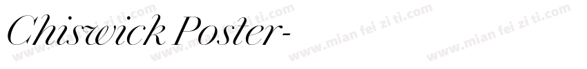 Chiswick Poster字体转换